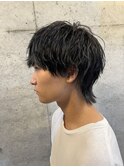 ツイスパ風マッシュウルフ