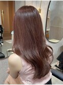 カシスブラウン/くびれヘア/ブラウンカラー/ダークブラウン