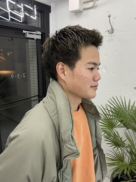 ウェルネス(Wellness) スキンフェードツイストスパイラルツーブロックマッシュ57