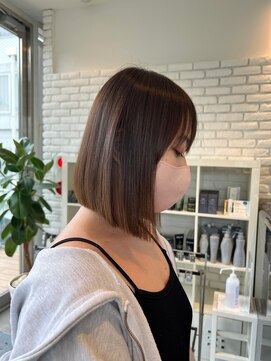 ディフィーノ 青山(DIFINO) 【DIFINO 青山】艶髪前下がりボブ/ナチュラルブラウン