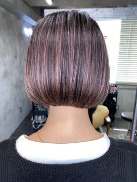 アポロ 横浜駅店(apollo) ハイライトバレイヤージュダブルカラーミルクティーベージュ