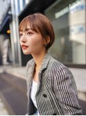 【GEEKS渋谷】耳かけショートボブ/シースルーバング/20代30代