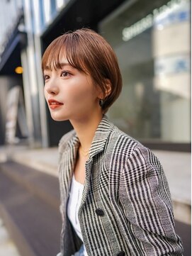 ギークス(GEEKS) 【GEEKS渋谷】耳かけショートボブ/シースルーバング/20代30代