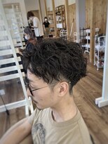 ヘアメイク コモレビ(hairmake komorebi) 【山本智文】短髪ツイストスパイラルパーマ