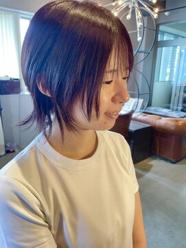 アングゥギャラリー(ungu GALLERY) 顔周りレイヤー/ウルフレイヤー/ボルドー