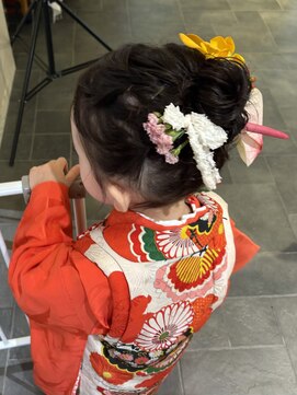 リスタバイネオリーブ 浅草(Re:sta by neolive) 七五三　ゆるふわお団子アレンジ