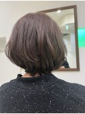 ショートからのボブ　冬スタイル