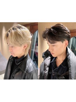 ニュアンスパーマ・センターパート等のメンズ韓国ヘアから縮毛矯正でサラサラマッシュの髪質改善までお任せ