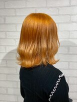 ビス リアン 川口店(Vis lien) ブリーチなしダブルカラーアプリコットオレンジ