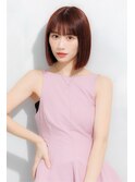 前髪カットボブストレート