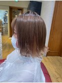 西梅田/ボブ/グレーベージュ/白髪ぼかし/ハイライト/ベージュ