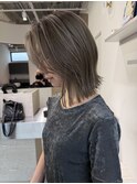 透明感カラーハイライトカラーグレージュカラーレイヤーボブ