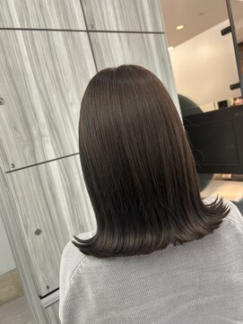 モカブラウン　艶カラー　切りっぱなし