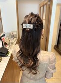 ハーフアップ