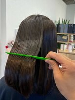 ファースト 長町店(first) 【30代40代~】ナチュラル/艶髪/ロングボブ/オージュアケア