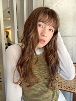 フィルムス 横浜(FILMS+)&nbsp;デジタルパーマ/ミディアムレイヤー/韓国巻き風/顔周りカット
