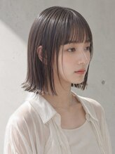ヴェイン 渋谷(vain)&nbsp;ミルクティーベージュゆるめパーマおくれ毛カット韓国レイヤー☆