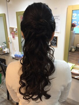 セットサロン カリーナ(carina) ハーフアップスタイル