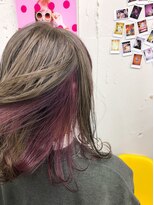 ノラ シンディ(NORA CYNDY)&nbsp;グレージュ×バイオレットインナーカラー☆