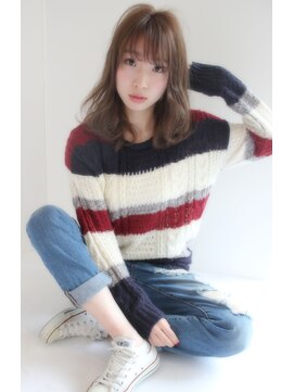 アンリー(Anree) 【Anree】ワンカールでも可愛く☆グレージュセミディ