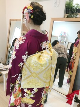 ロカット サロン(Roquat Salon) 成人式振袖着付けヘアセット【ヘアアレンジ 立川南/立川/浴衣】