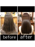 質感矯正【ミネコラ】で髪質改善［横浜／横浜駅］