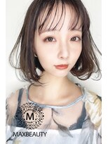 [MAXBEAUTY]シースルーバングスゆるフワボブヘア☆