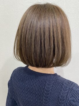 アットラップレーヴ(attrape-reve) 大人可愛い王道ニュアンスボブ☆小顔効果抜群大人耳掛けしても◎