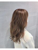 エクリフルール(equri fleur) 【ケアブリーチ使用】 ハイライトベージュカラー