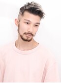 かき上げフェードカットツーブロックビジネスサイドパート　78