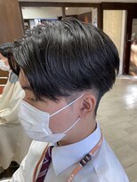 オムヘアー (HOMME HAIR) 【HOMME HAIR】 センターパート スタイル