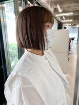 アリュウル 表参道 青山(Allure) ミルクティーカラー タッセルカット