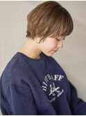 30代 40代 50代 耳かけショート 前髪あり マッシュショート