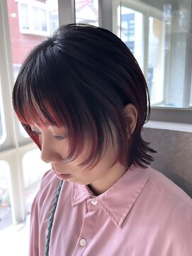 ヲタク(wotaku.) ショートウルフルーツデザインカラーブリーチカラーケアブリーチ