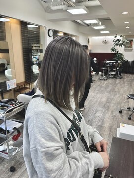 庵 ヘアー(hair) シルバーベージュ(梅岡)