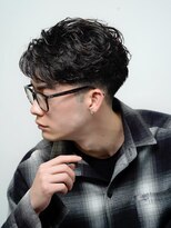 アルファ 新宿(alpha)&nbsp;【alpha 新宿】スパイラルパーマ×アップバング［新宿メンズ］