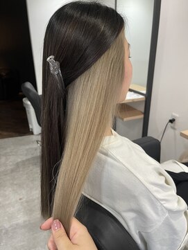 ラフ 難波店(LAFF) #黒髪#ボブルフ#ネビージュ#小顔#ワンレン