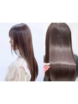 【銀座/東銀座】シルクのような酸性ストレートで髪質改善！美しくナチュラルなツヤ髪を！<縮毛矯正>