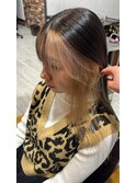 フェイスフレーミング×ミルクティーカラー