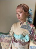 -高知　id- 成人式セット　リボンツインテール