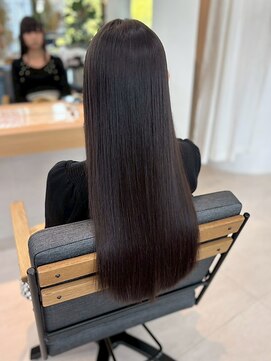 エトワ(ETOWA) 髪質改善カラー/艶髪/ストレートロング/ダークグレージュ