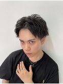 センターパート アップバング 刈り上げ メンズカット/葛西メンズ