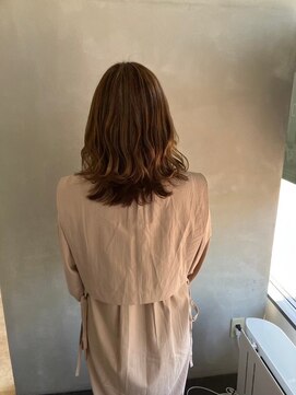 フェアリーテール 高坂店 美髪オレンジブラウン×やわらかレイヤーミディ