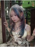 ウルフカット/ハイトーン/デザイン/ワンホン【レイヤー/渋谷】
