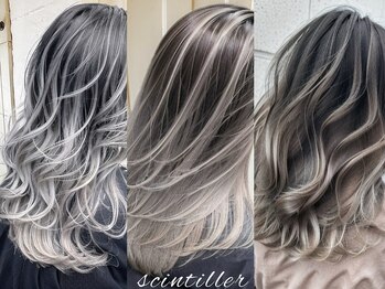 scintiller中央駅店ブリーチ/ダブルカラー/バレイヤージュ/ハイライト/インナーカラー