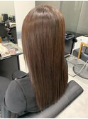 髪質改善×マロンブラウン