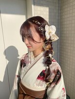 フーバイケンジ(fuu + KENJE)&nbsp;【misa】卒業式/成人式ヘアアレンジ/サイド編みおろし