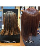 モンド ヘアクリエーション 下荒田店(monde hair creation)&nbsp;【monde】before × after × 髪質改善UP