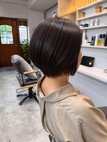 コロレ(COLORE) 丸みショートボブ×艶ダークブラウン