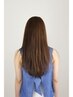 K6 サラサラ縮毛矯正B+カット+髪の保護剤 ¥15,030→￥11,880